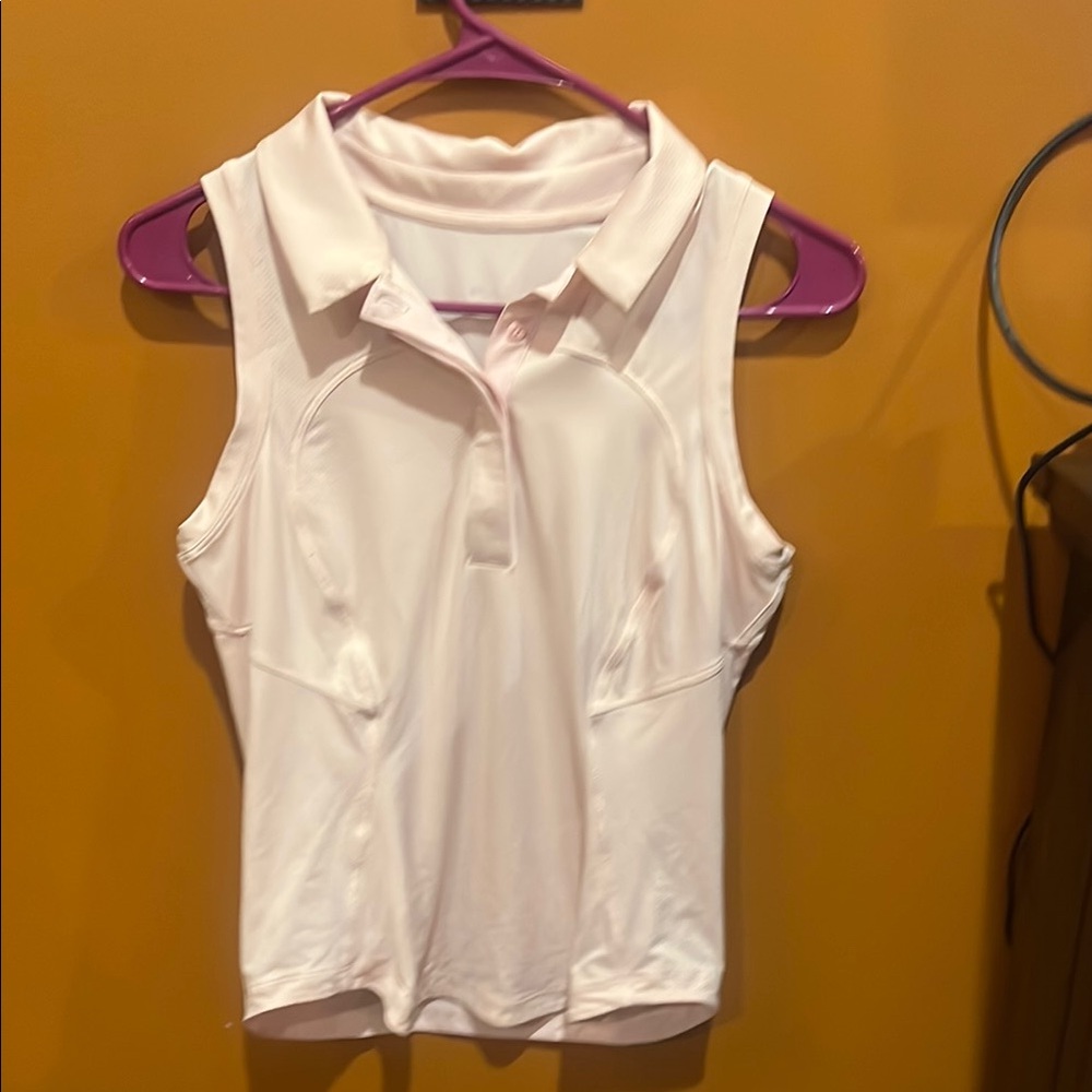 Lululemon Swiftly Tech Women's Sleeveless light pink Polo Top